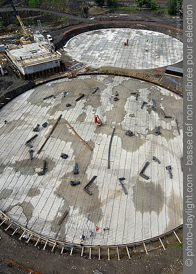 Station d'puration de Sclessin en construction